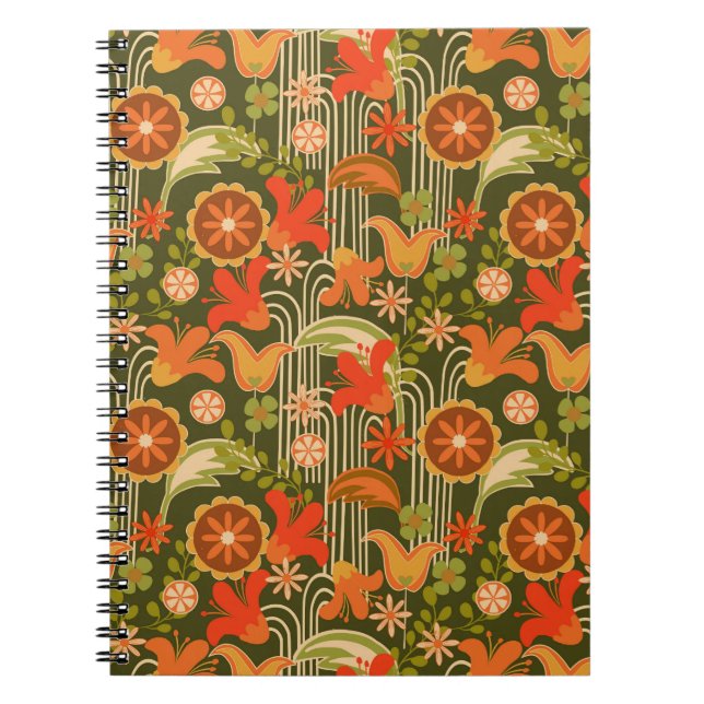 Cuaderno Floral retro -  (Frente)