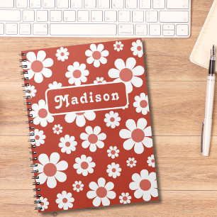 Cuaderno Floral Retro Personalizado