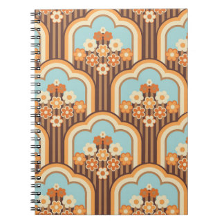 Cuaderno Floral Retro: Resurgimiento del fondo de escritori