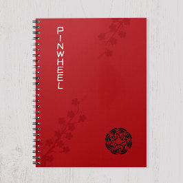 Cuaderno Floral roja audaz