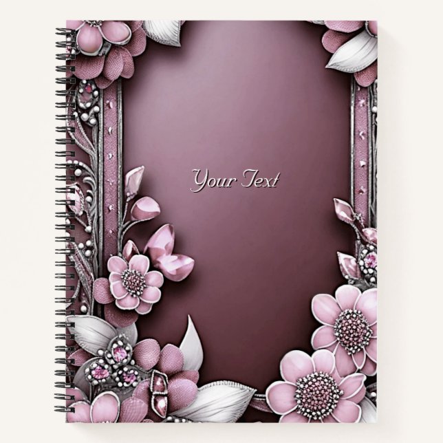 Cuaderno Floral Rosa (Anverso)