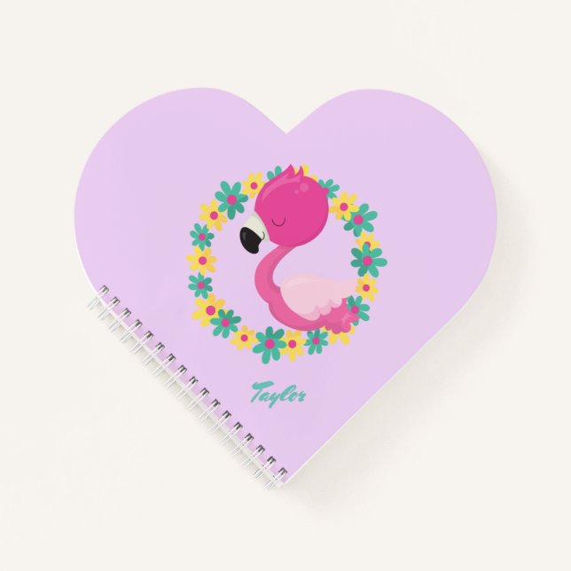 Cuaderno Floral rosa azul y amarillo (Anverso)