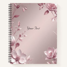 Cuaderno Floral Rosa Delicado