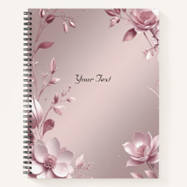 Cuaderno Floral Rosa Delicado