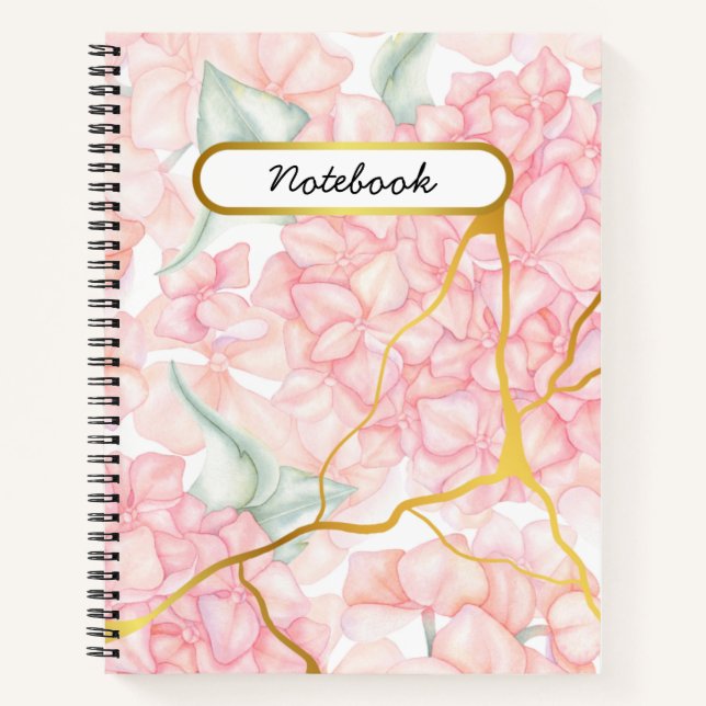 Cuaderno Floral rosa romántica (Anverso)
