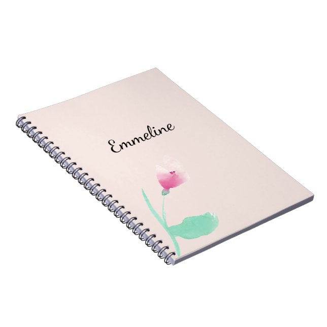 Cuaderno Floral rosa Rubor (Lado Derecho)