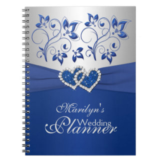 Cuaderno floral Royal Blue, Silver