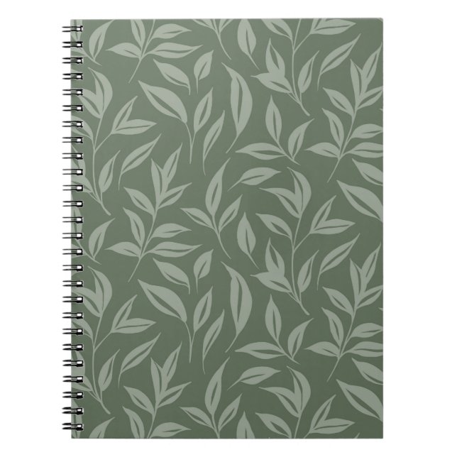 Cuaderno Floral Sage Green (Frente)