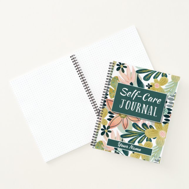 Cuaderno Floral Self-Care Journal: Un viaje al bienestar (Interior)