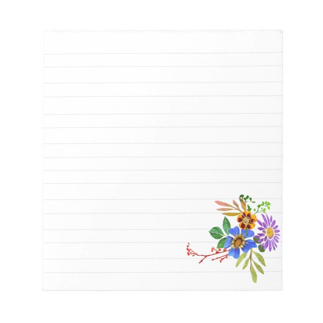 Cuaderno Floral Sencillo (Frente)