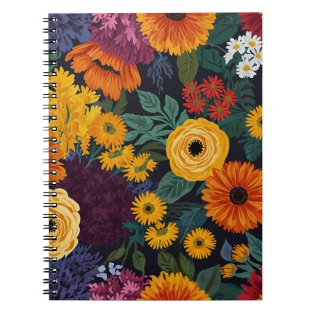 Cuaderno floral sereno (Frente)