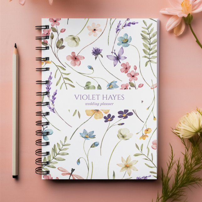 Cuaderno Floral Silvestre Elegante Personalizado (Subido por el creador)