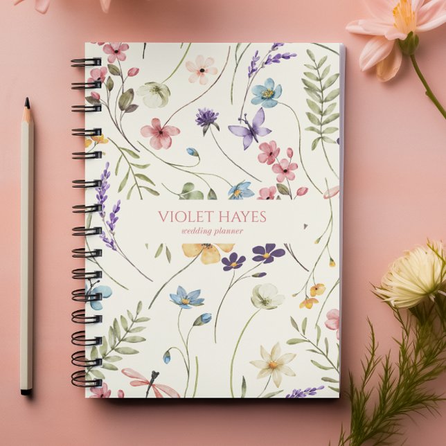 Cuaderno Floral Silvestre Elegante Personalizado (Subido por el creador)