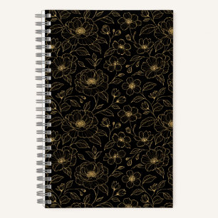 Cuaderno Floral sin costuras de lujo elegante