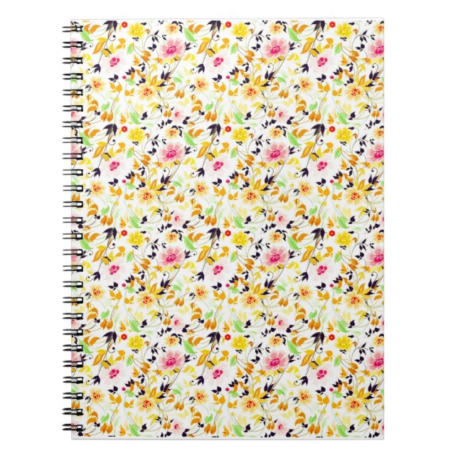 Cuaderno Floral suave de primavera (Frente)