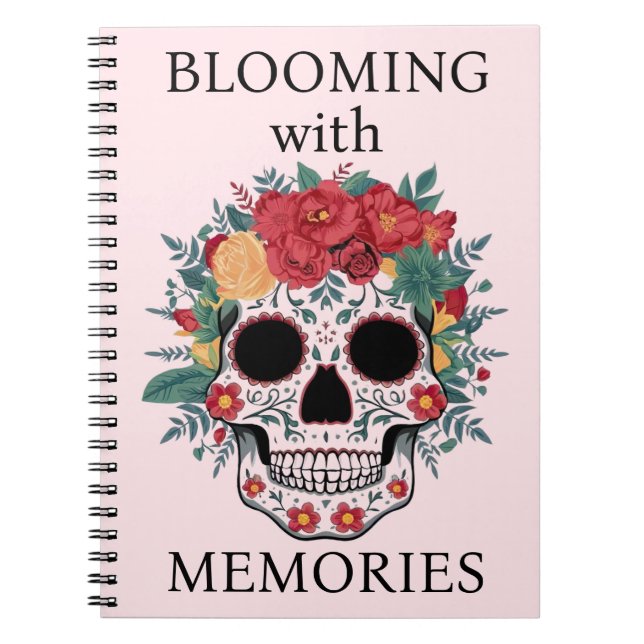 Cuaderno Floral Sugar Skull (Frente)