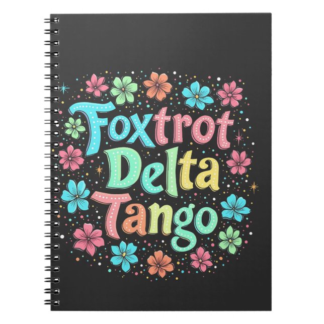 Cuaderno Floral sutil anti Trump 8647 anti Maga (Frente)