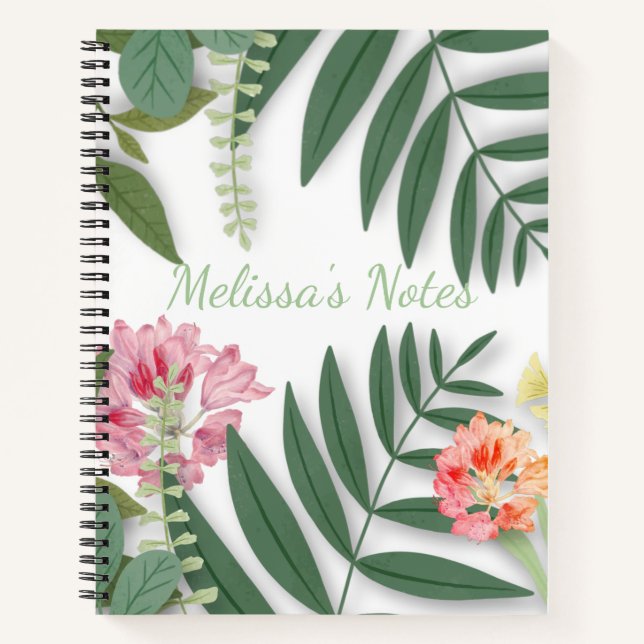 Cuaderno Floral tropical (Anverso)