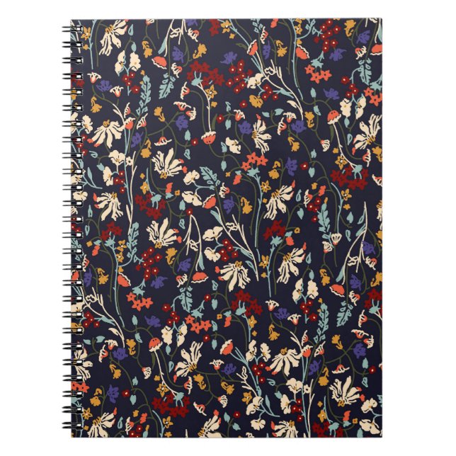 Cuaderno Floral tropical: Vintage botánico aleatorio. (Frente)