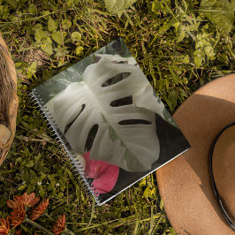 Cuaderno Floral variada de hojas de monstera