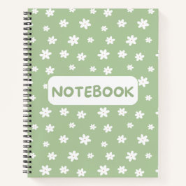 Cuaderno Floral Verde – Papelería Minimalista