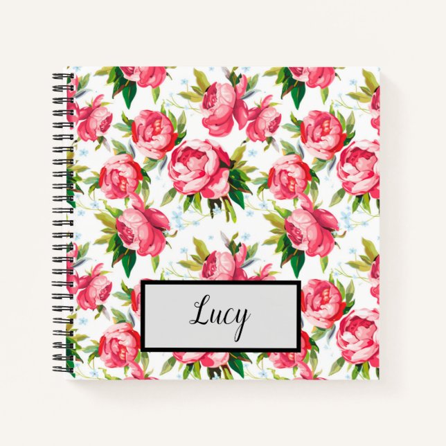 Cuaderno Floral vintage (Anverso)