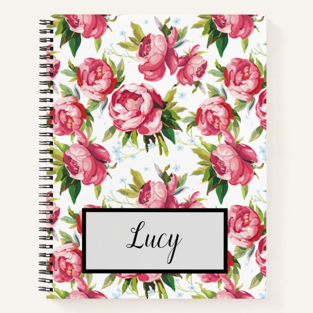 Cuaderno Floral vintage (Anverso)