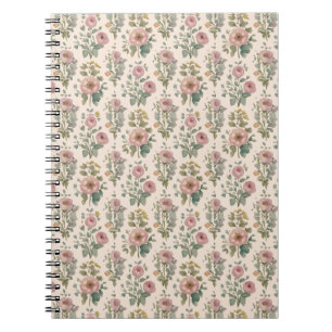 Cuaderno Floral Vintage Blush Anemone