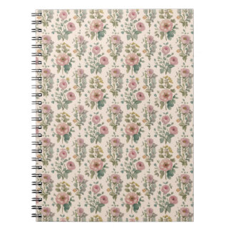 Cuaderno Floral Vintage Blush Anemone