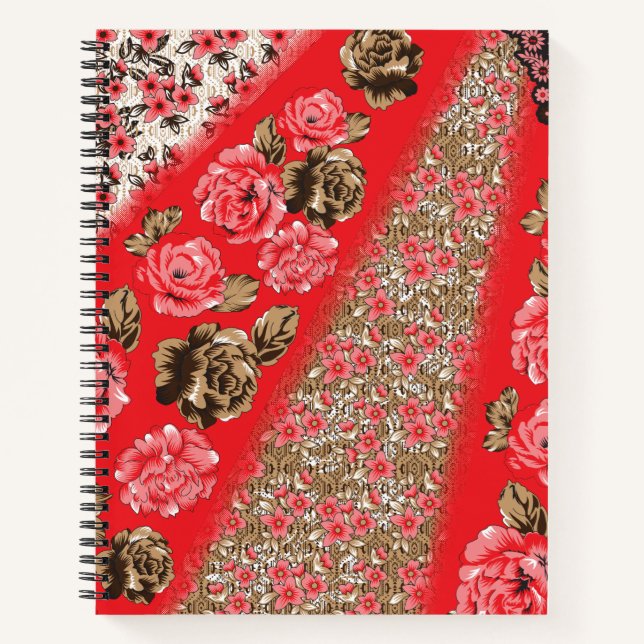 Cuaderno Floral Vintage | Diario Romántico (Anverso)