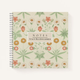 Cuaderno Floral virgen personalizada William Morris