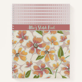 Cuaderno Floral y chequera tropical monogramada