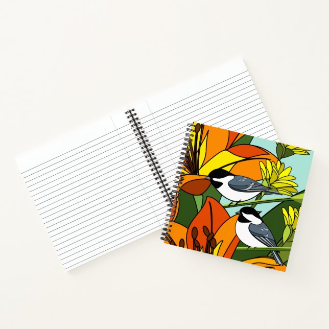 Cuaderno Floral y pollo (Interior)
