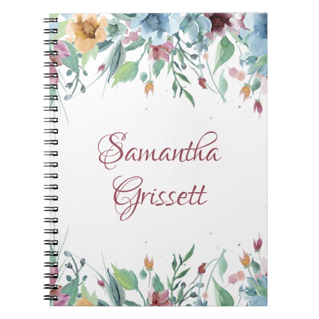 Cuaderno Florales de primavera (Frente)