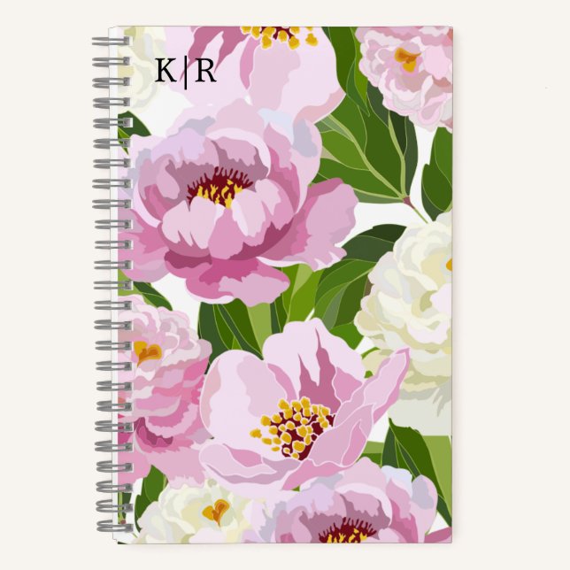 Cuaderno Florales Modernos (Anverso)
