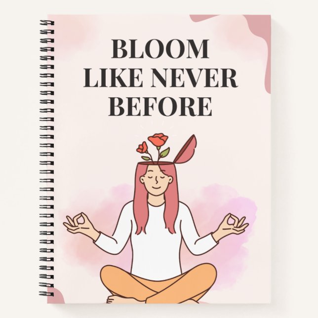 Cuaderno Florece como nunca antes (Anverso)