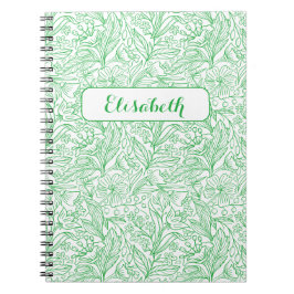 Cuaderno Florece Donde Estás Plantado: Verde Personalizado