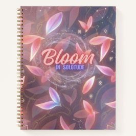Cuaderno Florecer en Soledad Estética Floral Bonito Pastel
