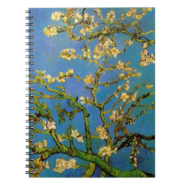 Cuaderno Floreciente árbol de almendros por Vincent van Gog (Frente)