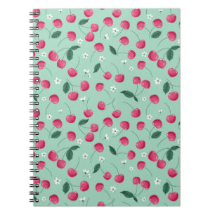 Cuaderno Florecimiento de cerezos: Diseño festivo de verano