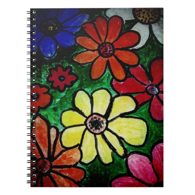 Cuaderno florecimiento del poder de las flores (Frente)