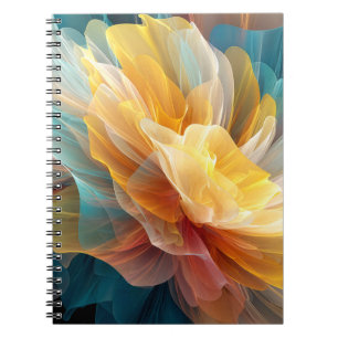 Cuaderno Florecimiento Radiante de Pétalos Etéreos en la Lu