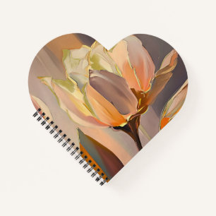Cuaderno Florecimiento Silencioso – Tulipanes Abstractos en