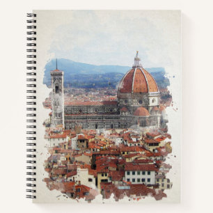 Cuaderno Florence Italy Watercolor Art