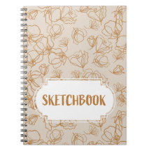 Flores abstractas sobre beige