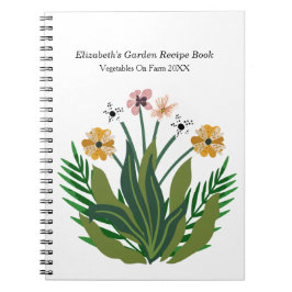 Cuaderno Flores acuarela Bouquet Floral Personalización