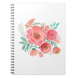 Cuaderno Flores acuarelas, ramo.
