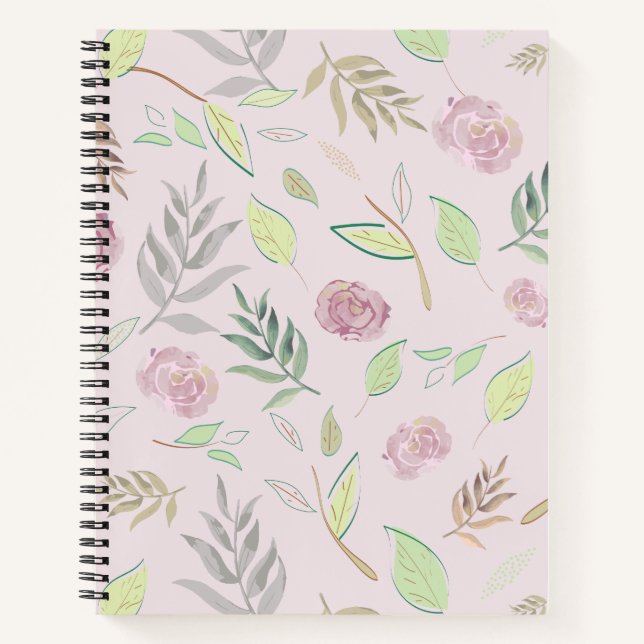 Cuaderno Flores acuáticas festivas 3 (Anverso)