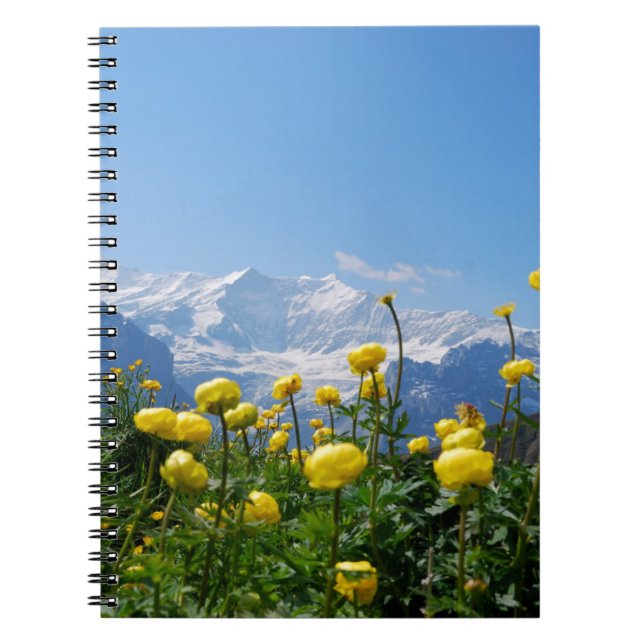 Cuaderno Flores | Alpes suizos Eiger Monch (Frente)