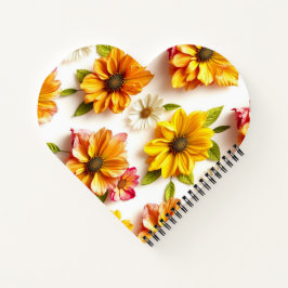 Cuaderno flores amarillas